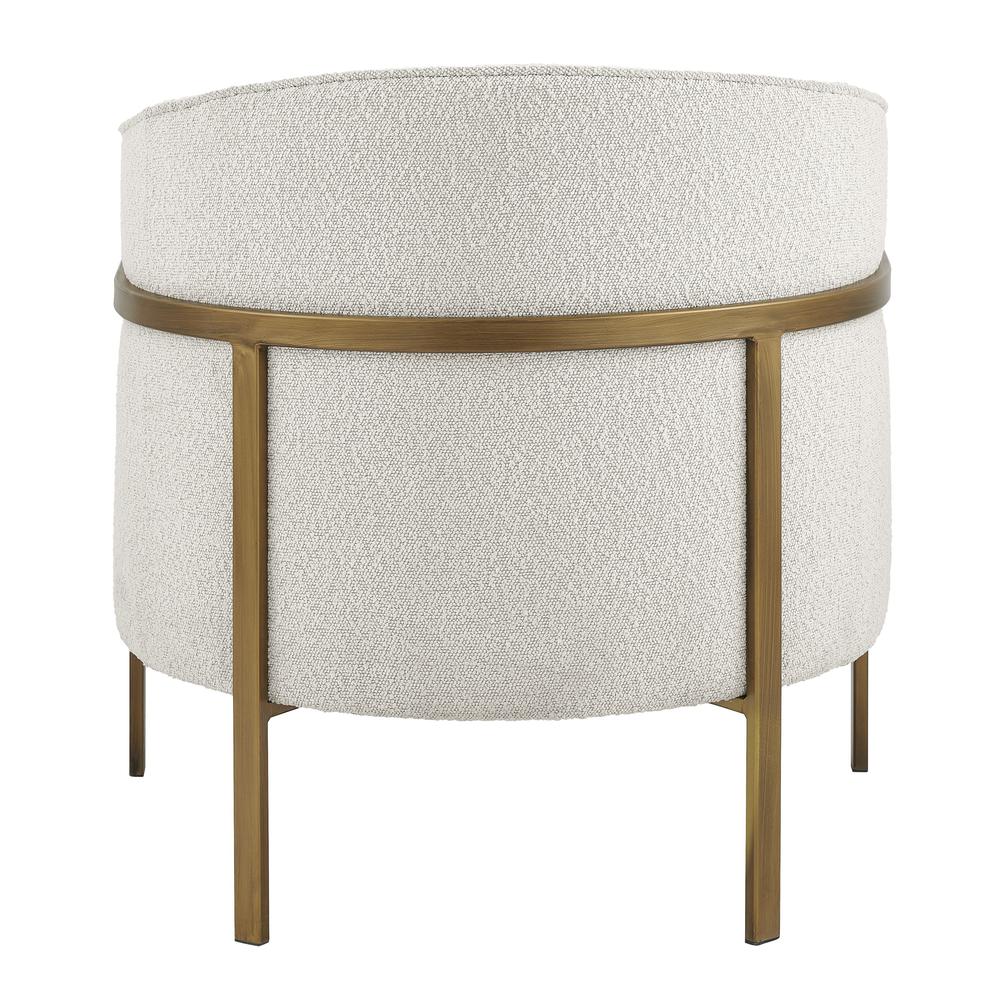 Harrod Fabric Accent Arm Chair Antique Gold Legs
