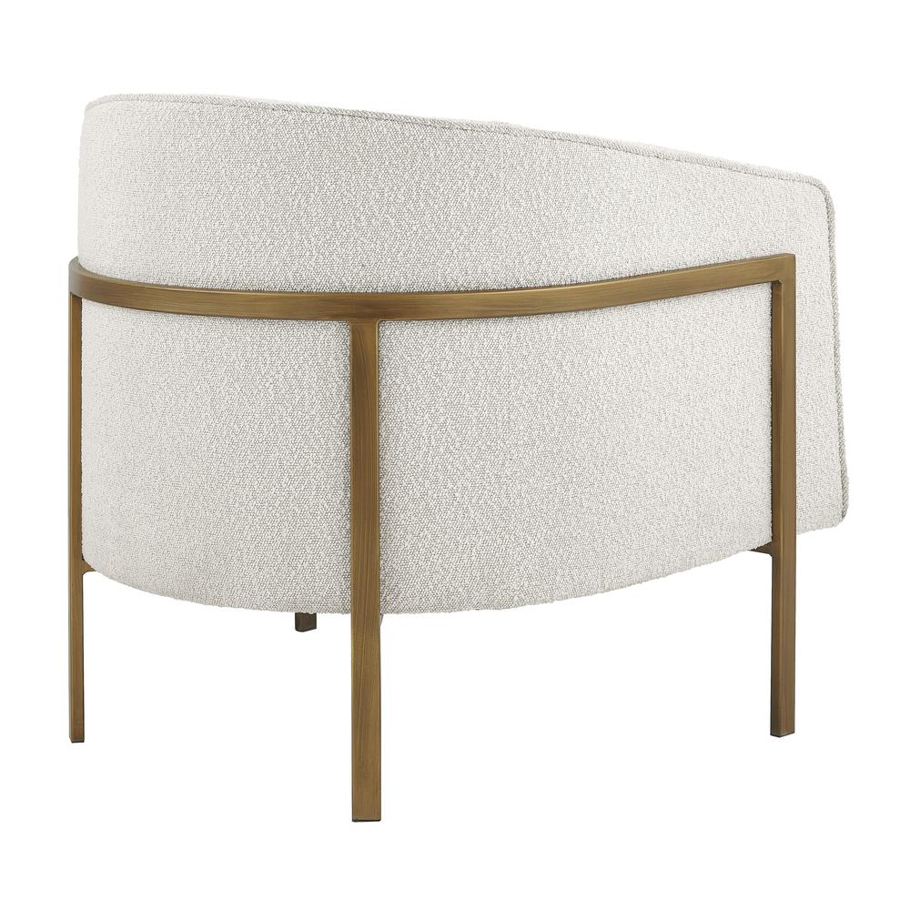 Harrod Fabric Accent Arm Chair Antique Gold Legs