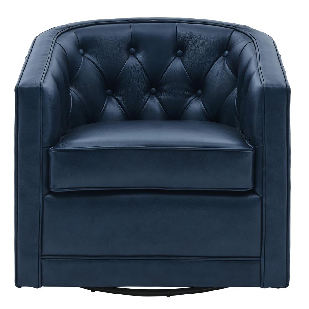 Walsh Top Grain Leather Swivel Chair