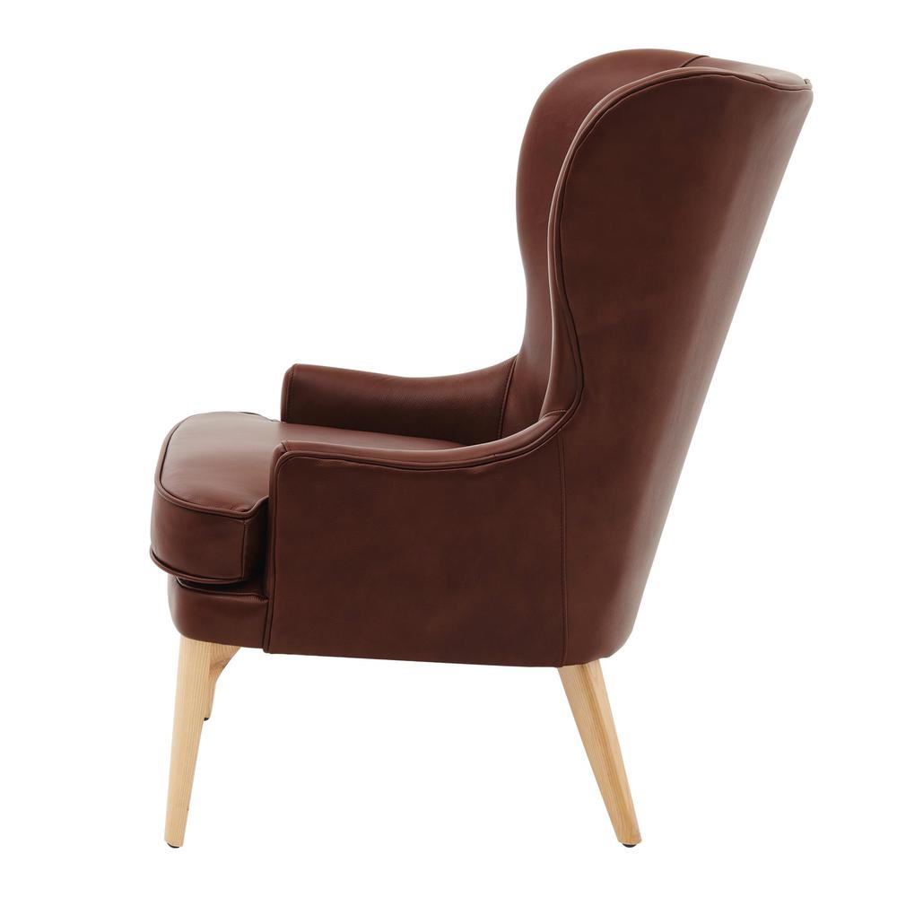 Bjorn Top Grain Leather Accent Chair