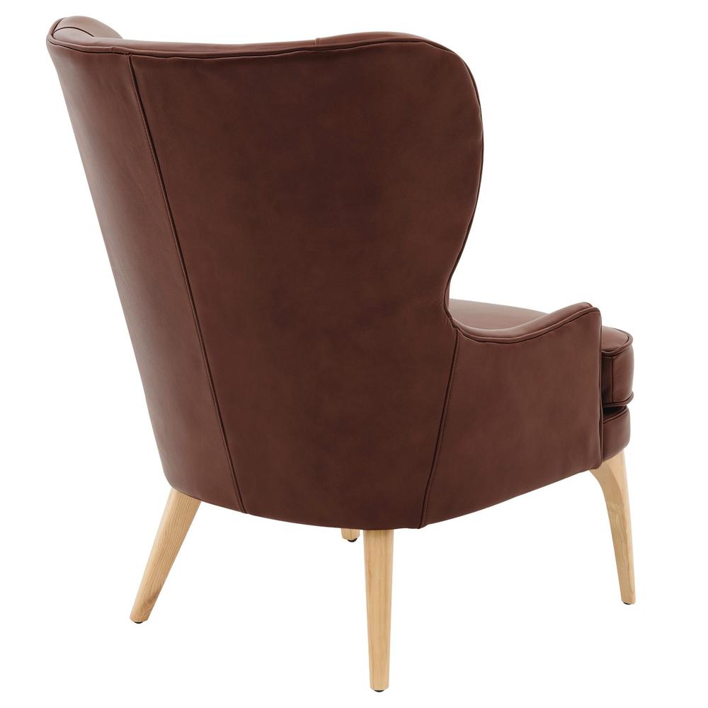 Bjorn Top Grain Leather Accent Chair