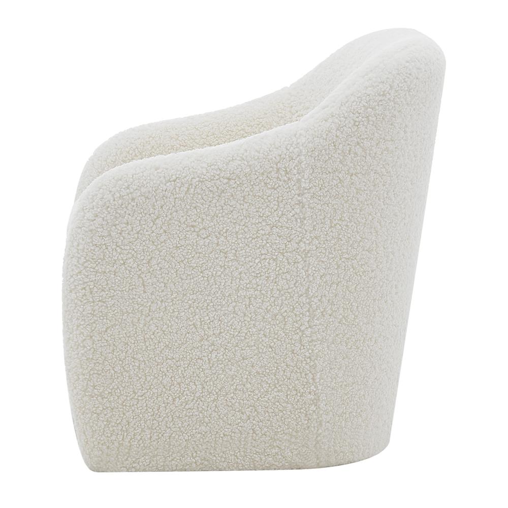 Zella Faux Shearling Fabric Accent Arm Chair