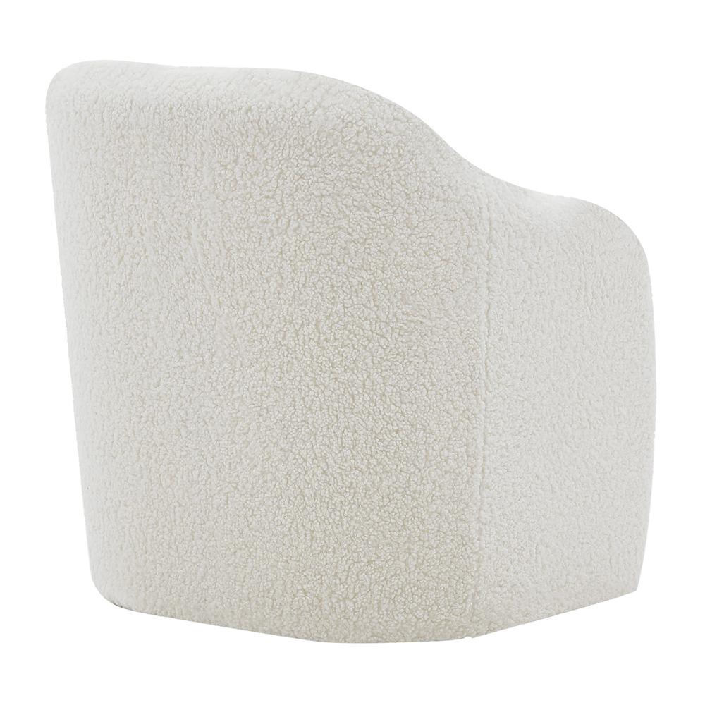 Zella Faux Shearling Fabric Accent Arm Chair