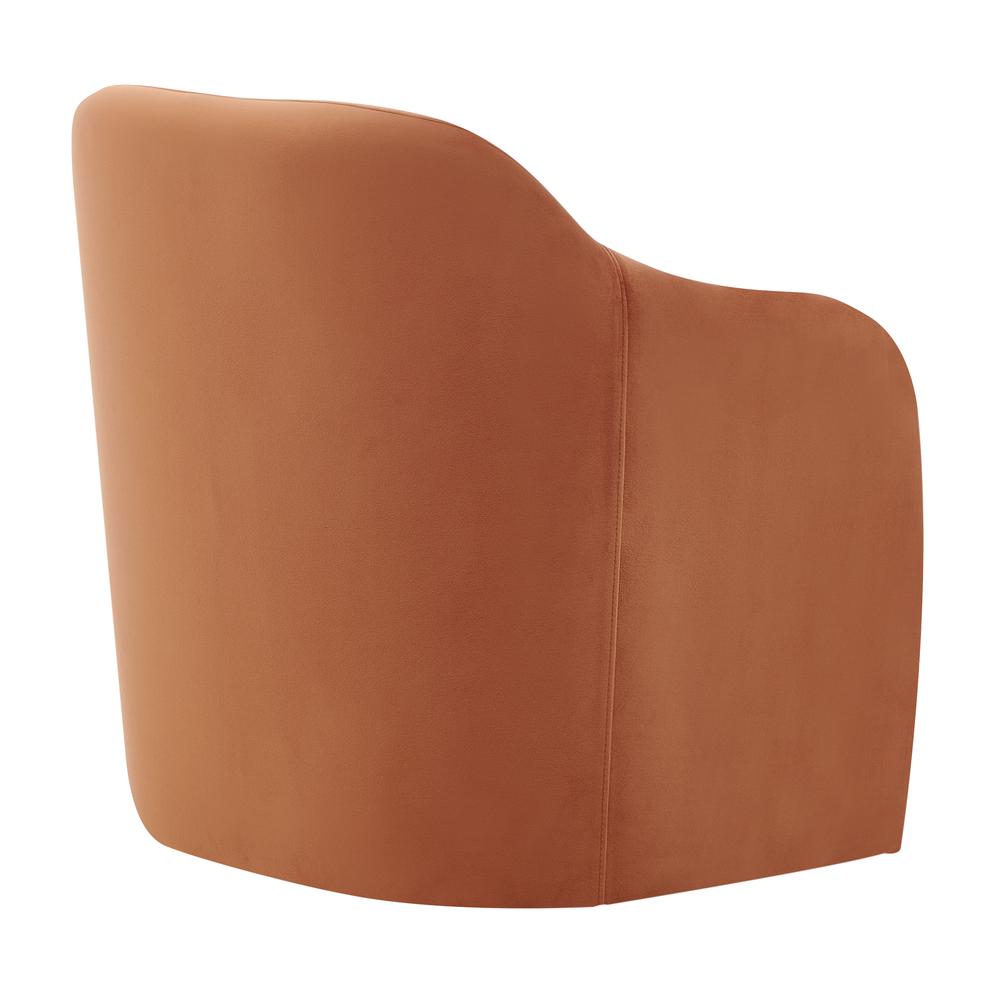 Zella Velvet Fabric Accent Arm Chair