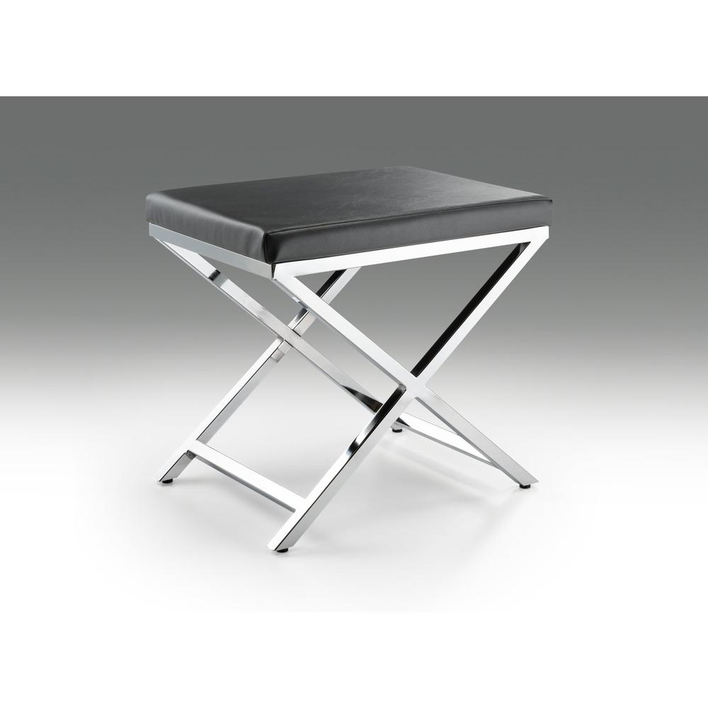 Gray Chair With Chrome Base