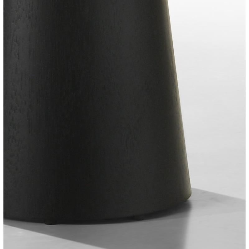 Jasper Ebony Black 22" Round End Table