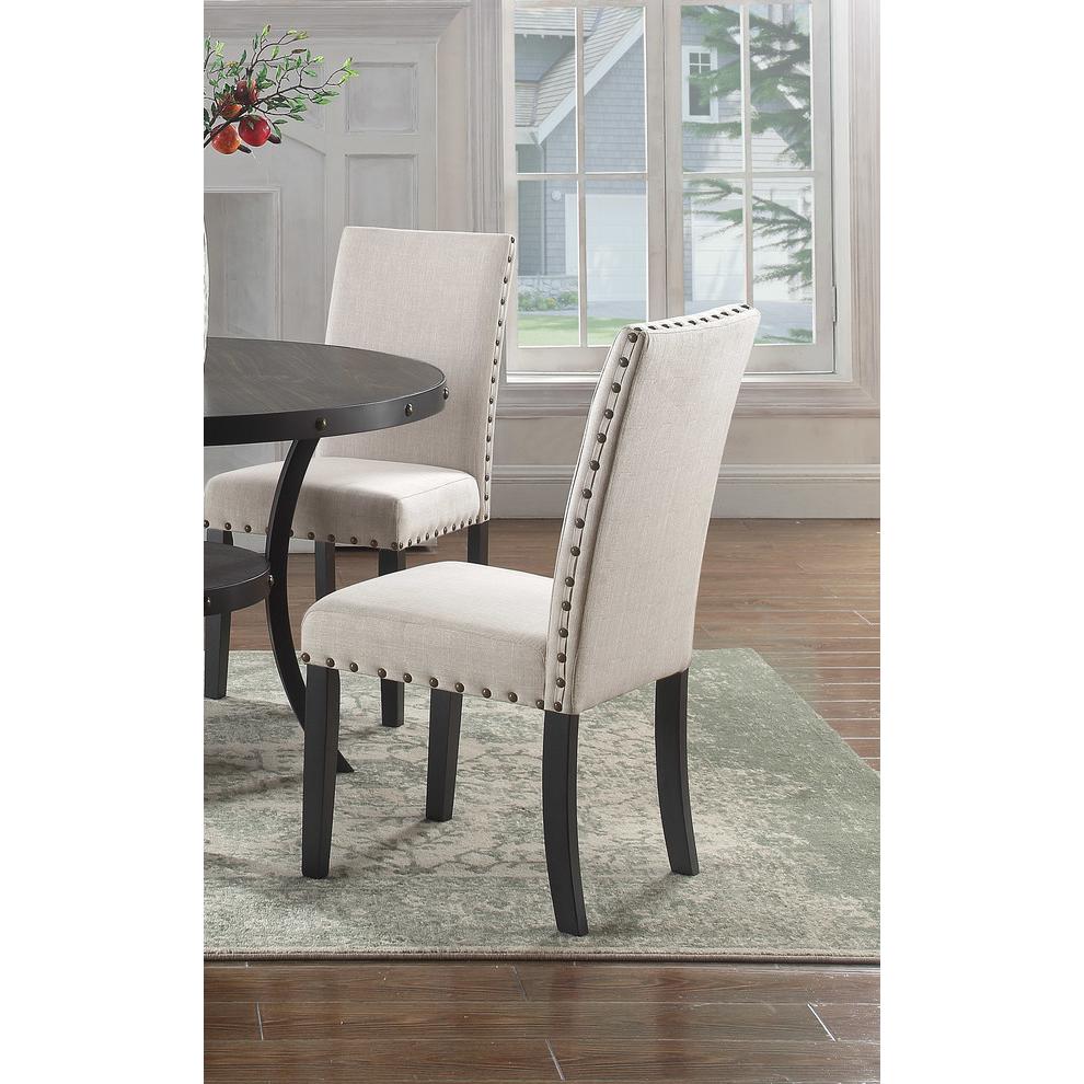 Best Master Darlington Solid Wood Dining Side Chair Antique Black (Set of 2)
