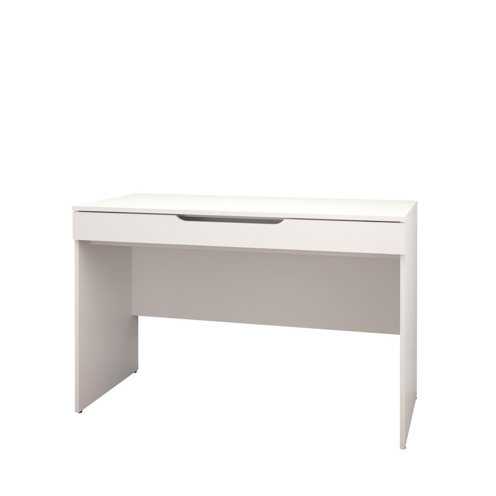 2-Piece Home Office With Desk & 3-Drawer Filling Cabinet, White