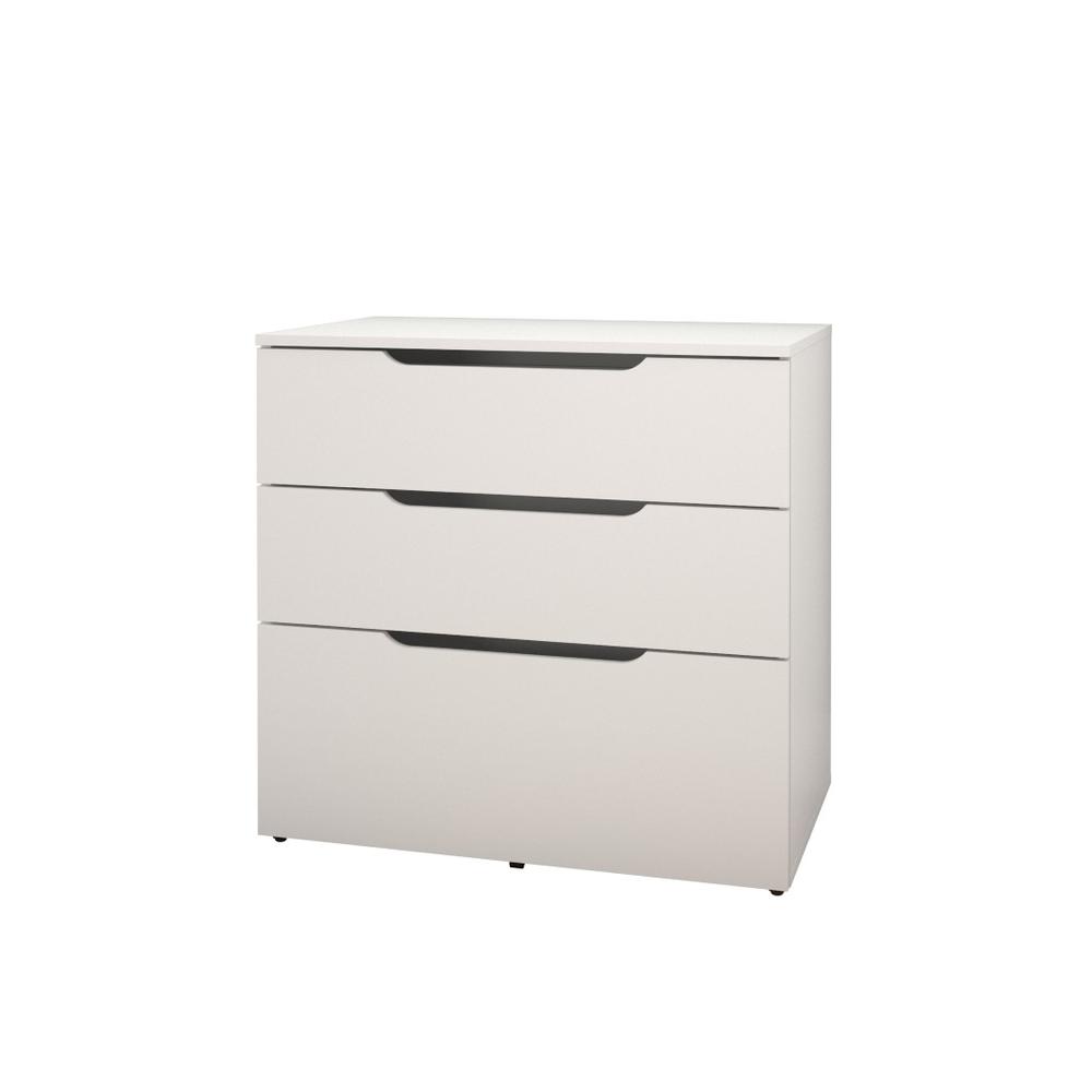 2-Piece Home Office With Desk & 3-Drawer Filling Cabinet, White