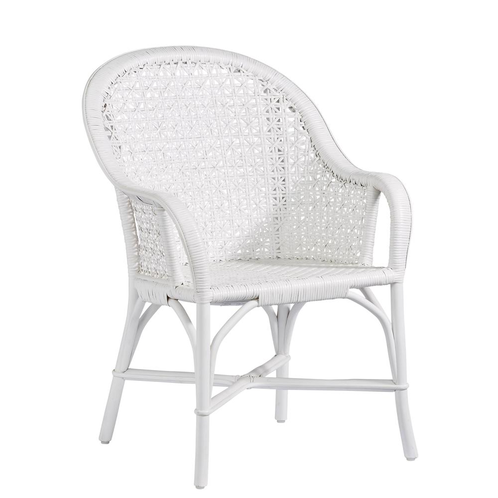 Accent Arm Chair, White