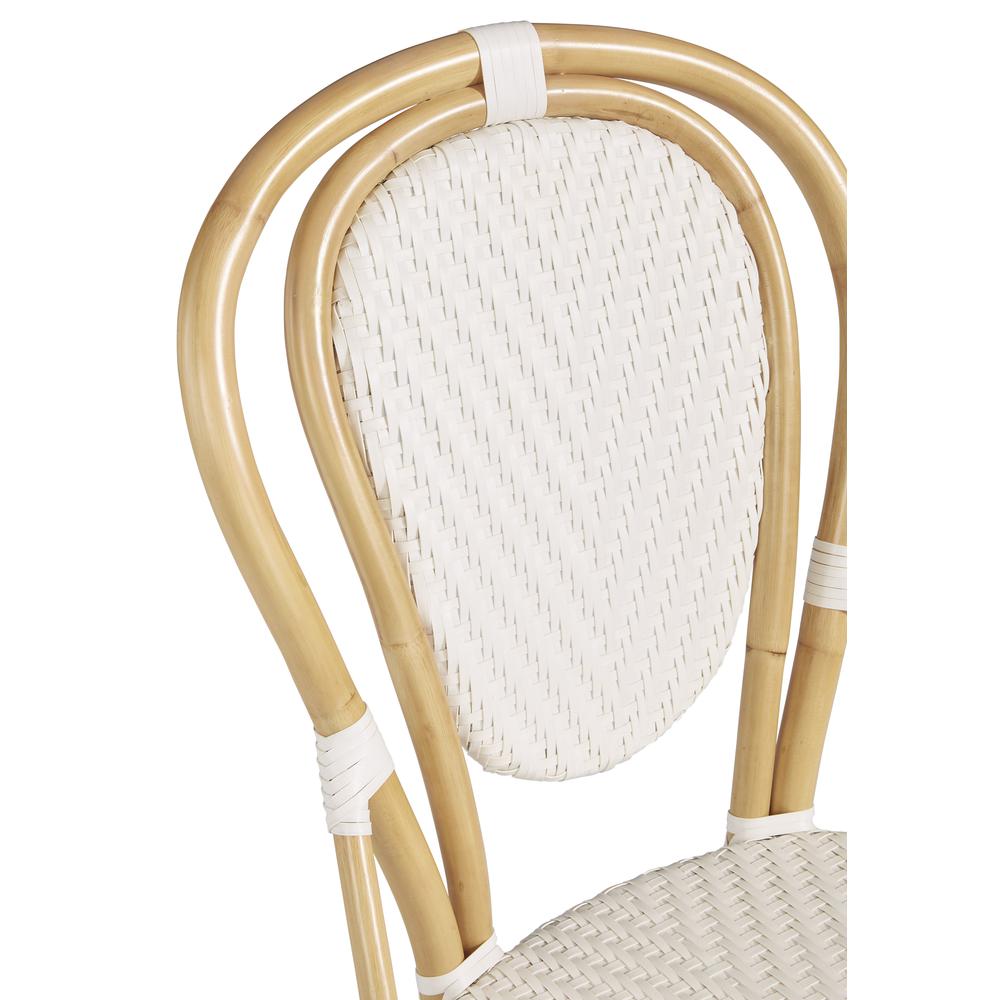 Accent Side Chair (2/CTN), White/Natural