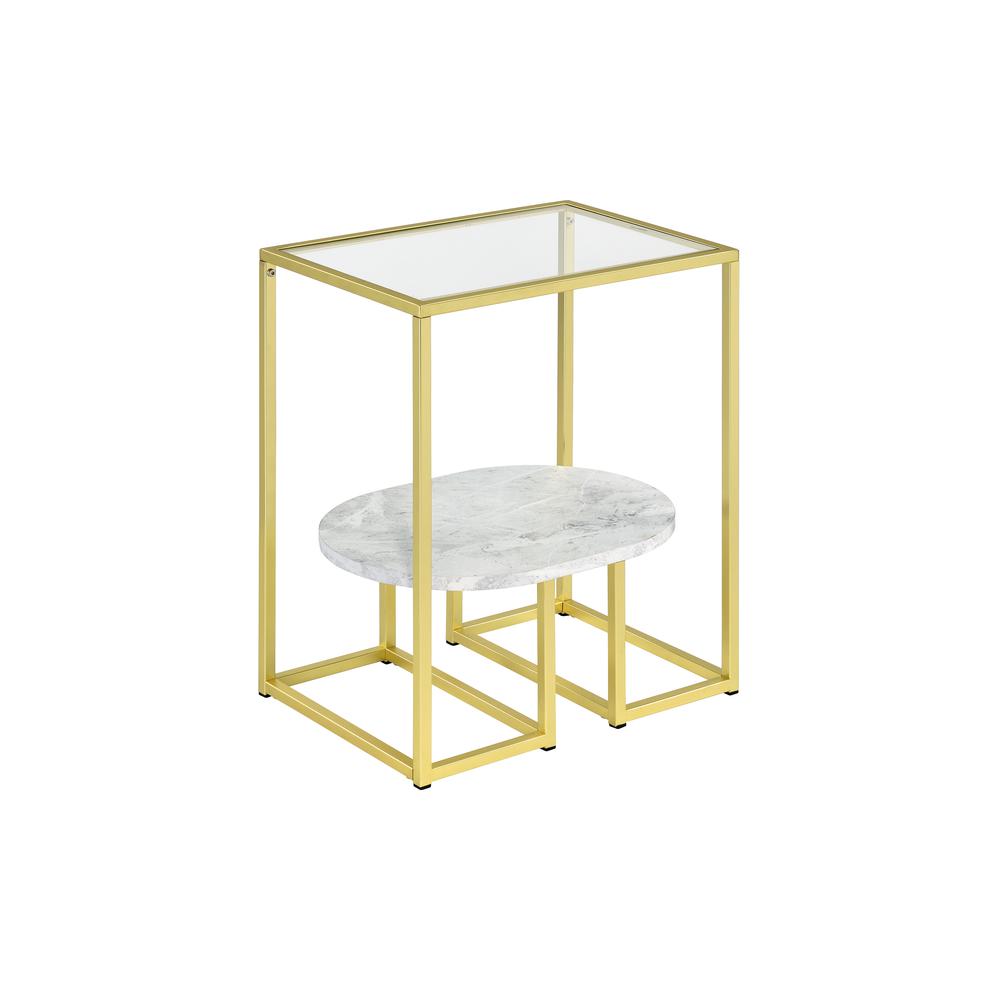 End Table, Gold