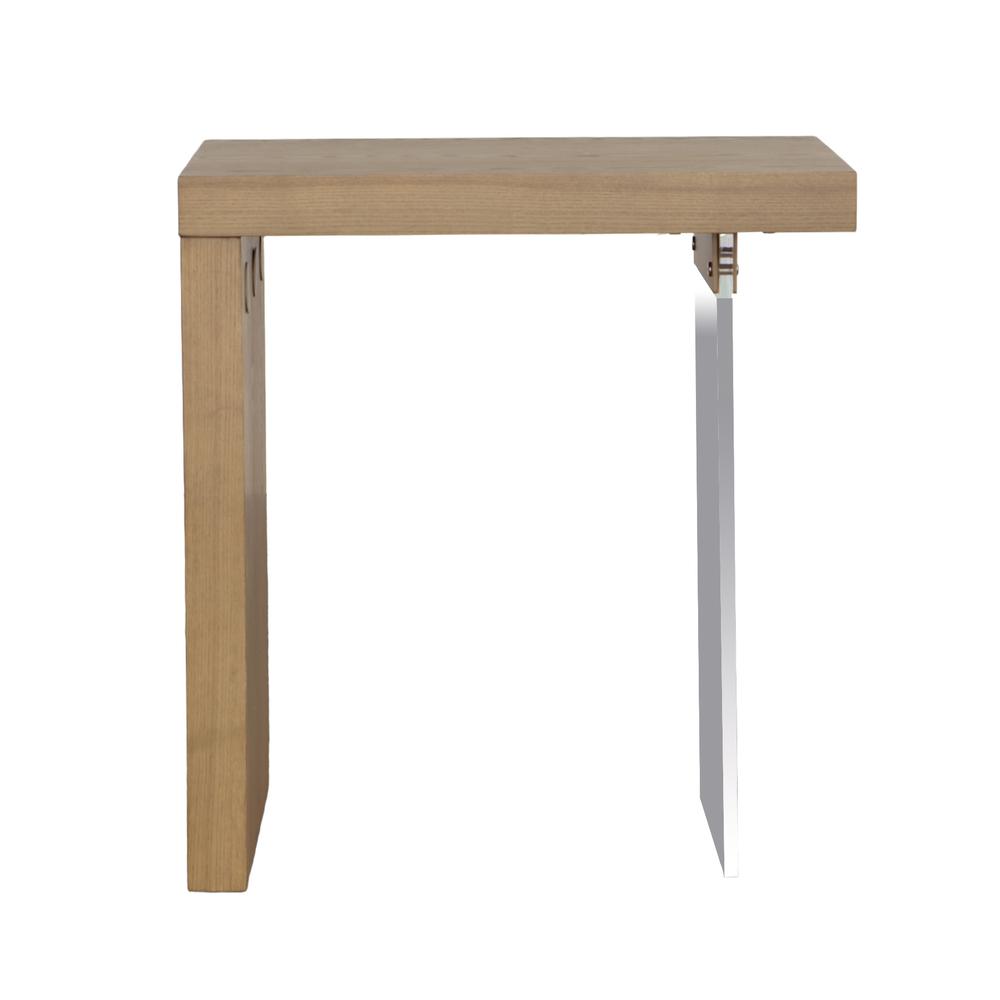 Chairside Table, Sandstone/Acrylic