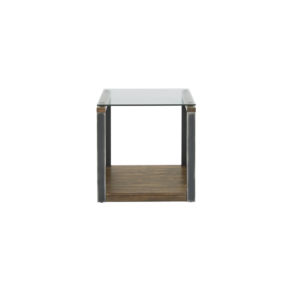 Glass Top End Table