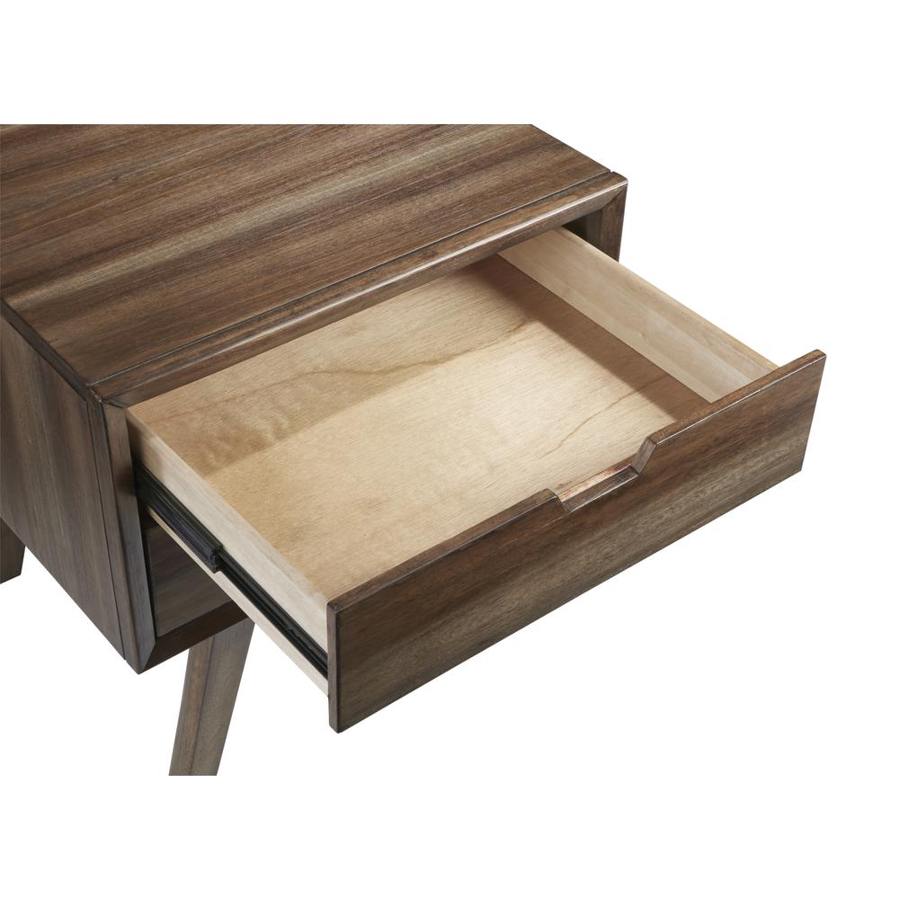 End Table w/Drawers - Brown