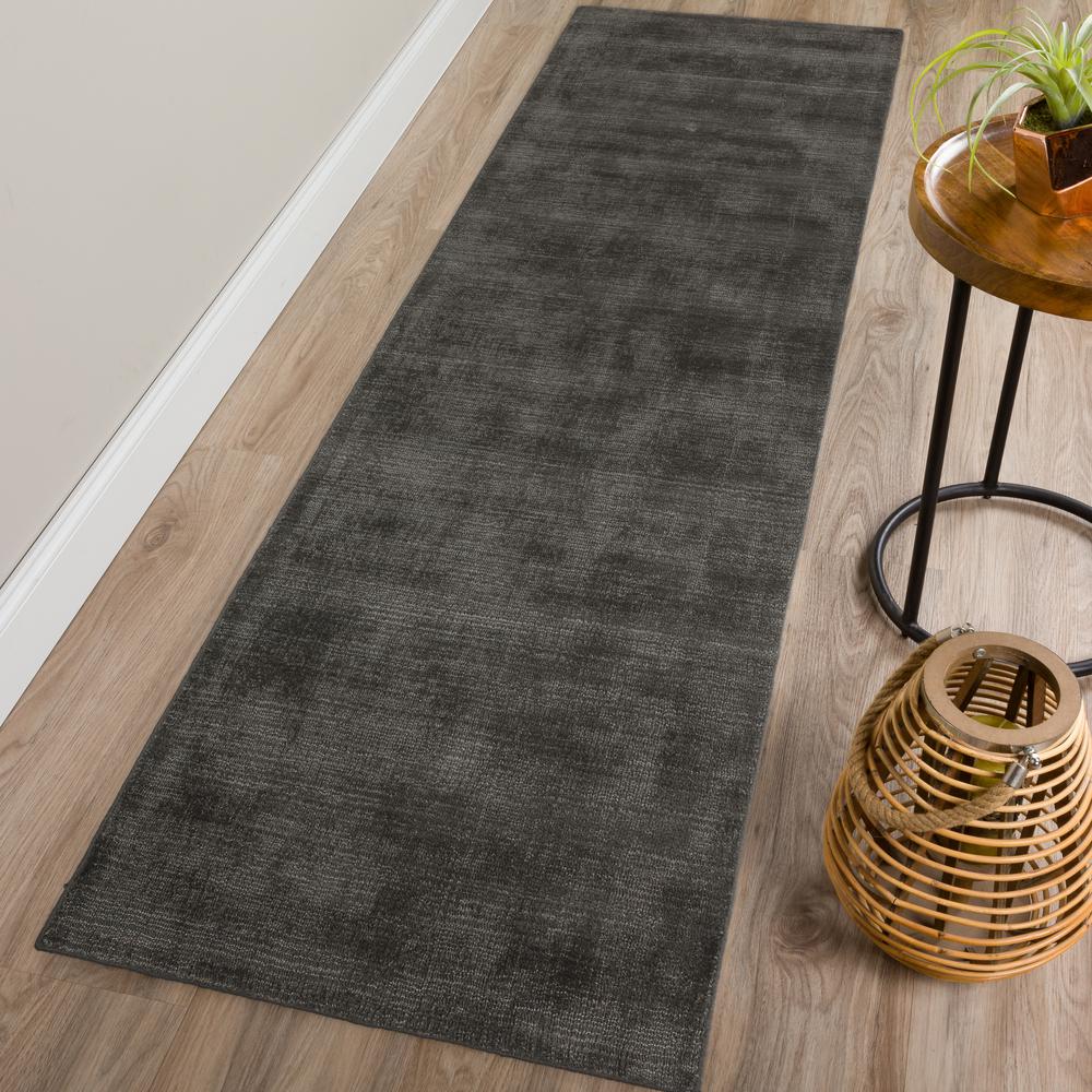 Addison Garrett Solid Pewter 2’3" x 7’6" Runner Rug