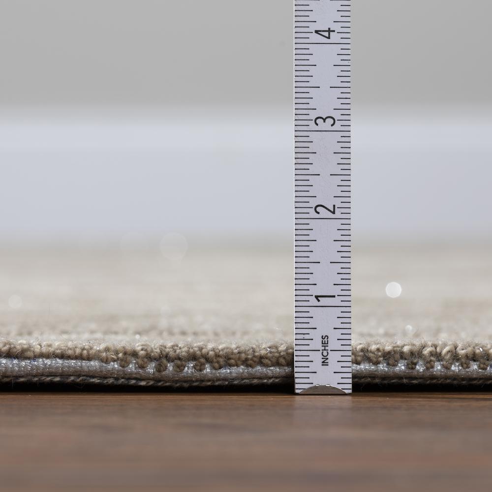 Addison Dazzle Modern Hand Spun Latte Wool and Metallic Area Rug