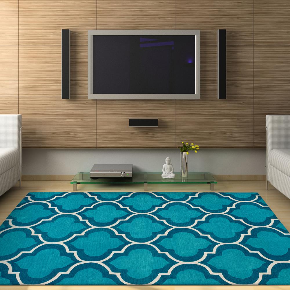 Optics 32 Blue 3'6"X5'6", Area Rug