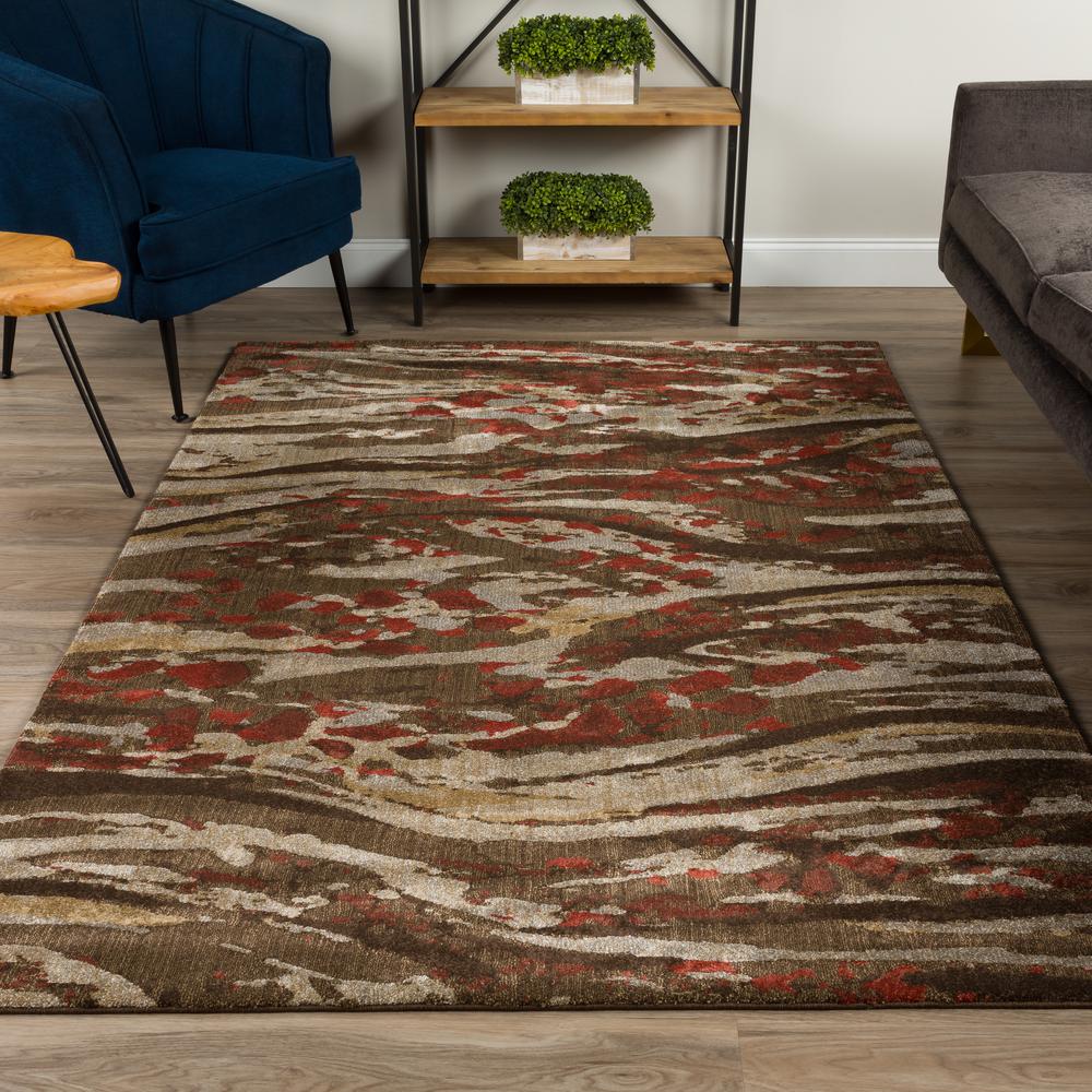 Atlas 37 Brown 3'3"X5'1", Area Rug
