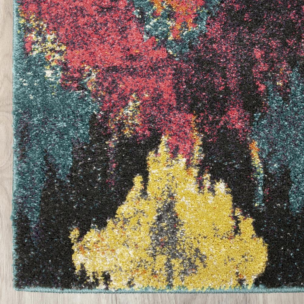 Platinum 34 Peacock 3'3"X5'3", Area Rug