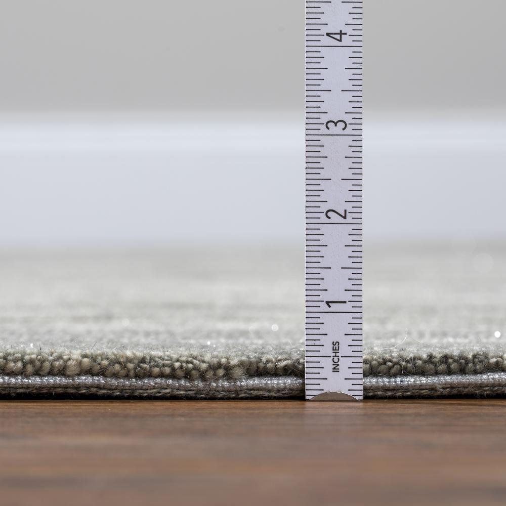 Addison Dazzle Modern Hand Spun Silver Wool and Metallic Area Rug