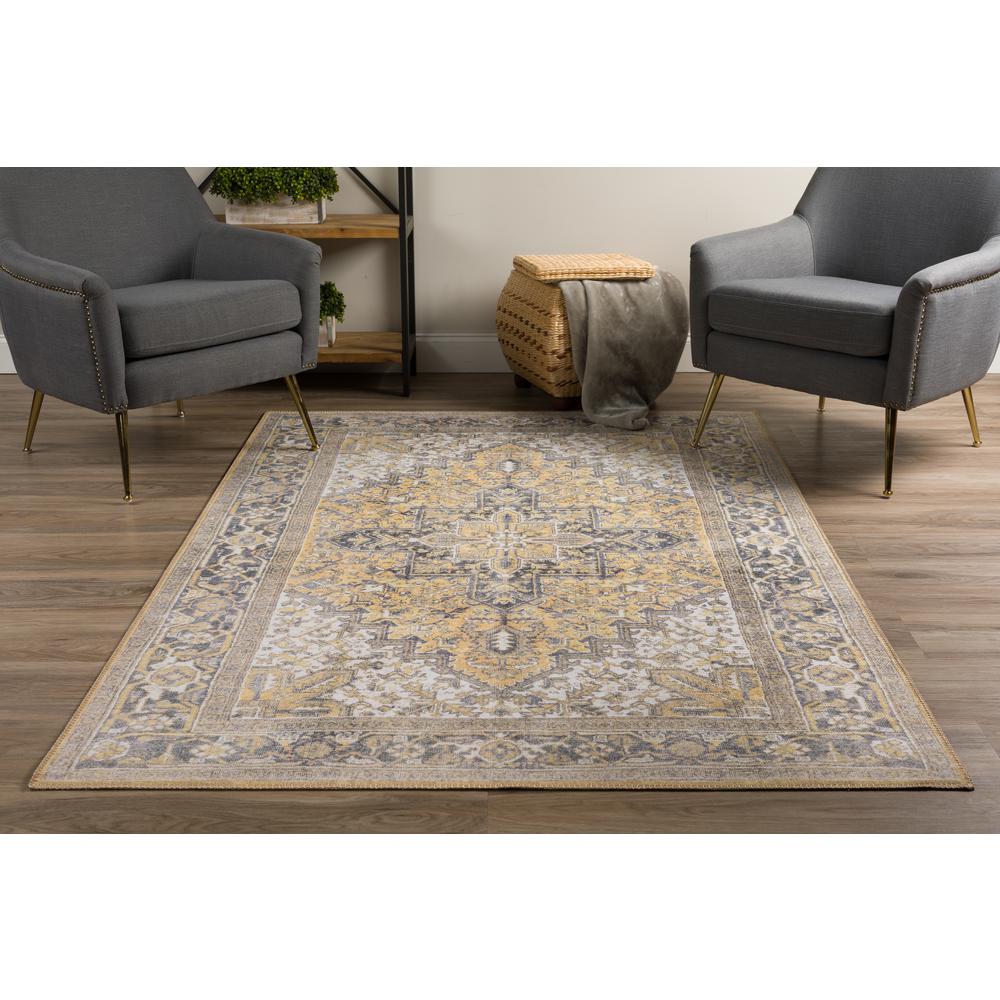 Kensington AKE38SU3X5 Gold, Area Rug