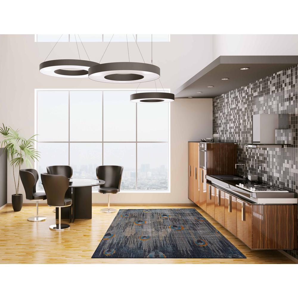 Bria 38 Steel 5'3"X7'7", Area Rug