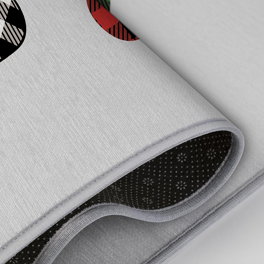 Indoor/Outdoor Cozy Winter ACW35 Gray Washable 2'3" x 7'6" Runner Rug