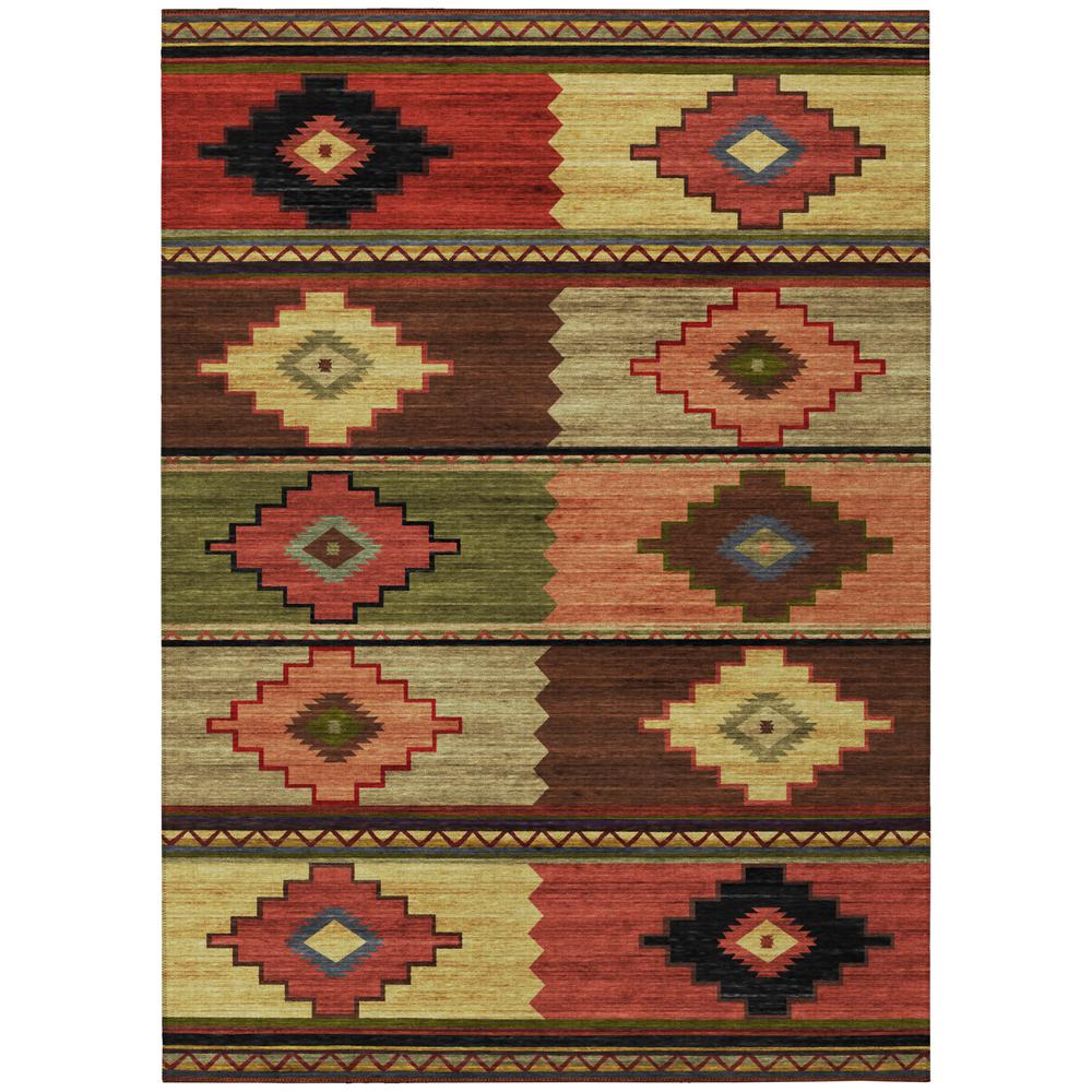 Indoor/Outdoor Sonora ASO31 Paprika Washable 3' x 5' Rug