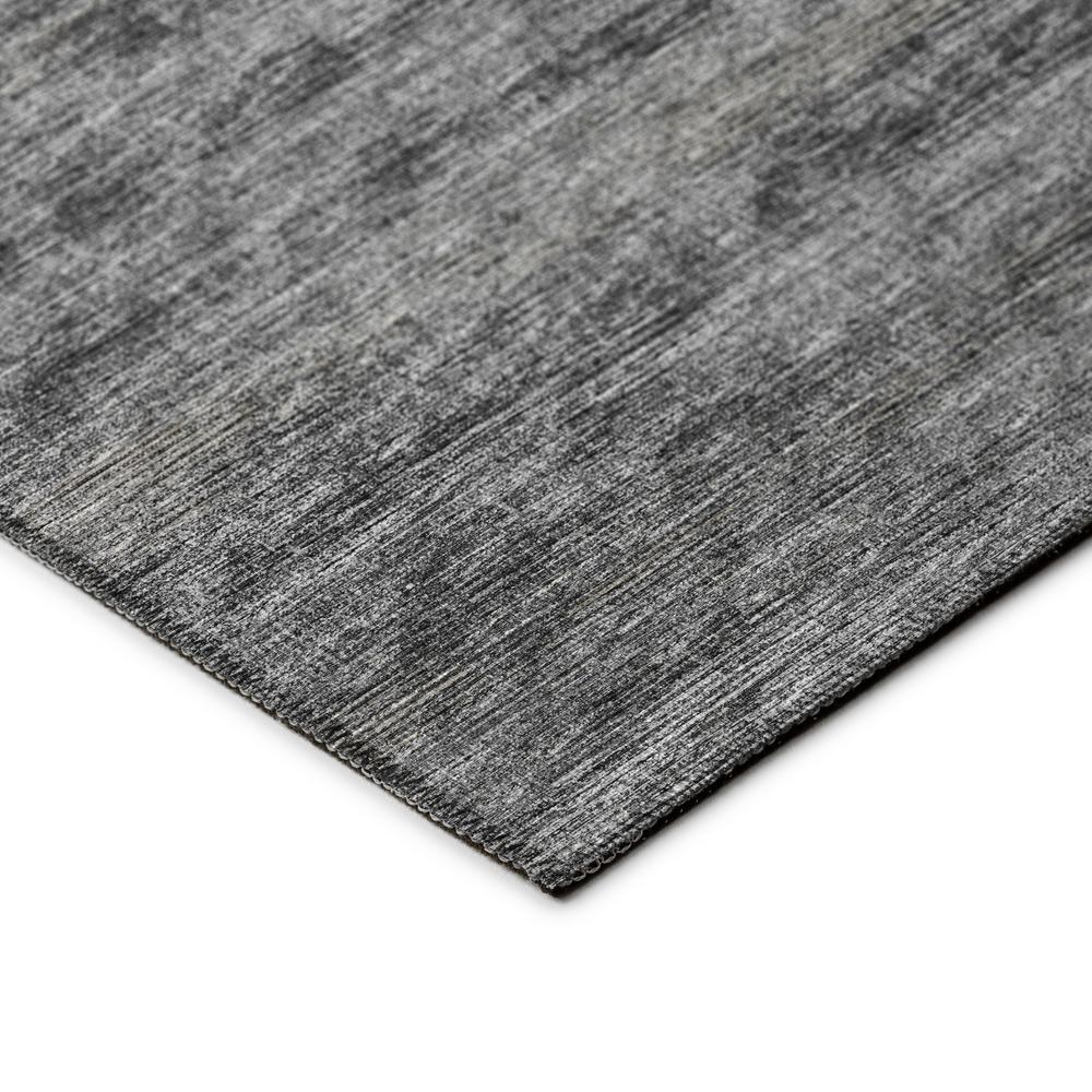 Marston Gray Transitional Striped 2'3" x 7'6" Runner Rug Gray AMA31