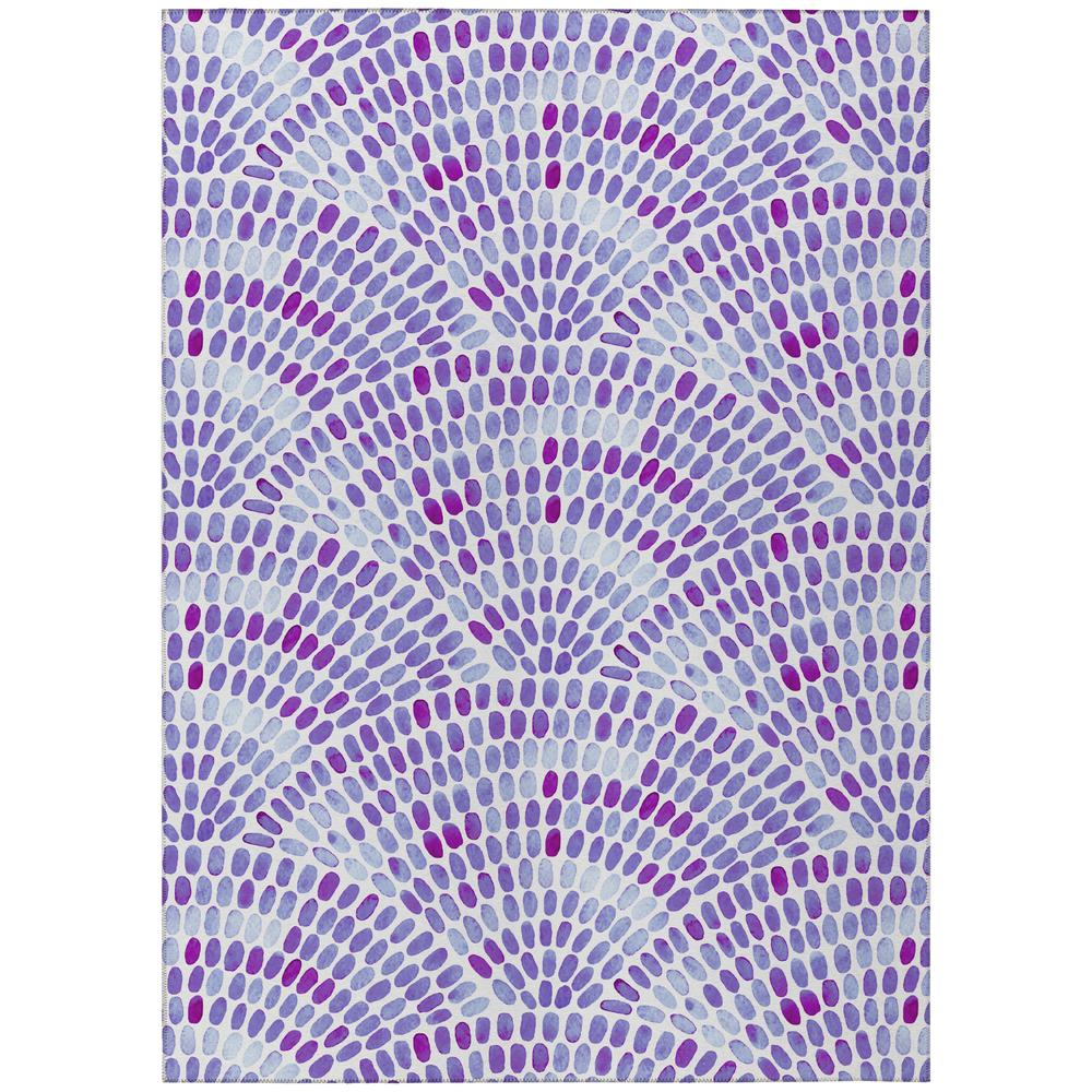 Indoor/Outdoor Surfside ASR37 Purple Washable 3' x 5' Rug
