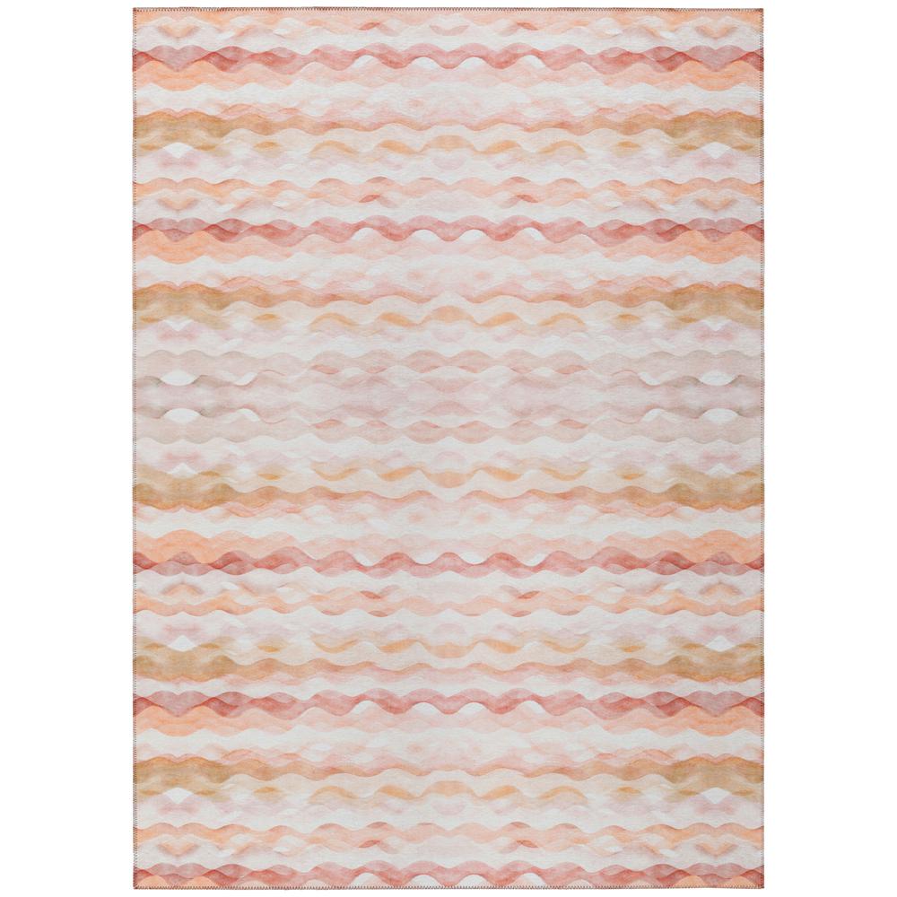 Indoor/Outdoor Surfside ASR46 Peach Washable 3' x 5' Rug