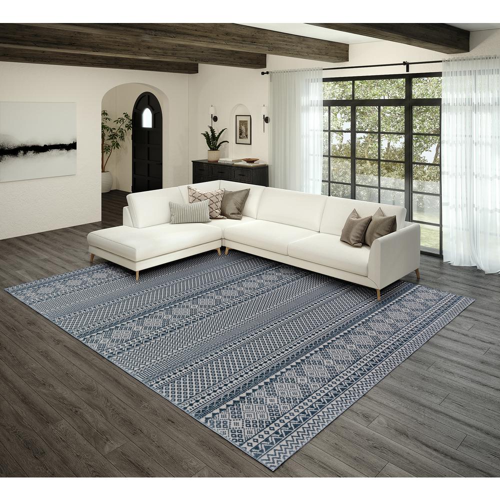 Ansley AAS32 Blue 5'1" x 7'5" Rug