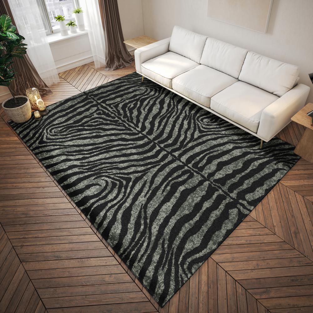 Safari Shadow Animal Animal Print 9' x 12' Area Rug Shadow ASF31