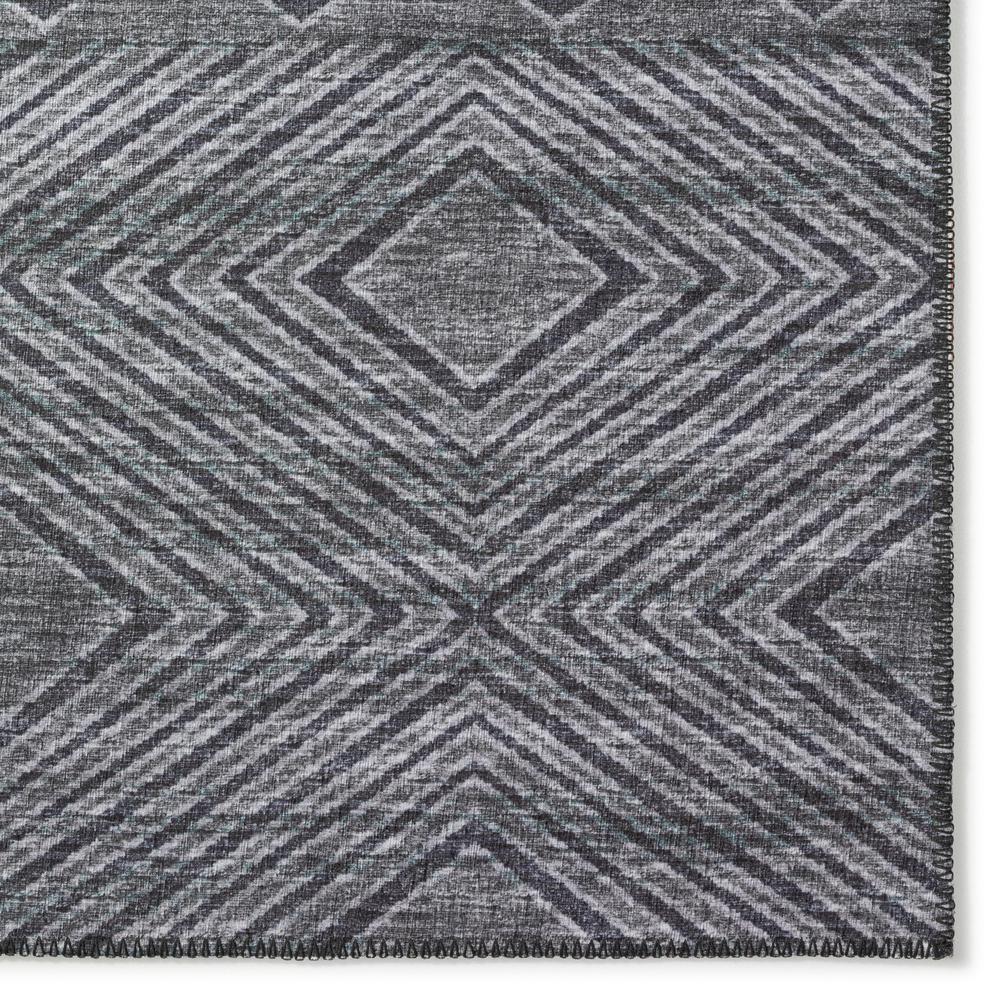 Yuma Gray Transitional Southwest 2'3" x 7'6" Runner Rug Gray AYU31