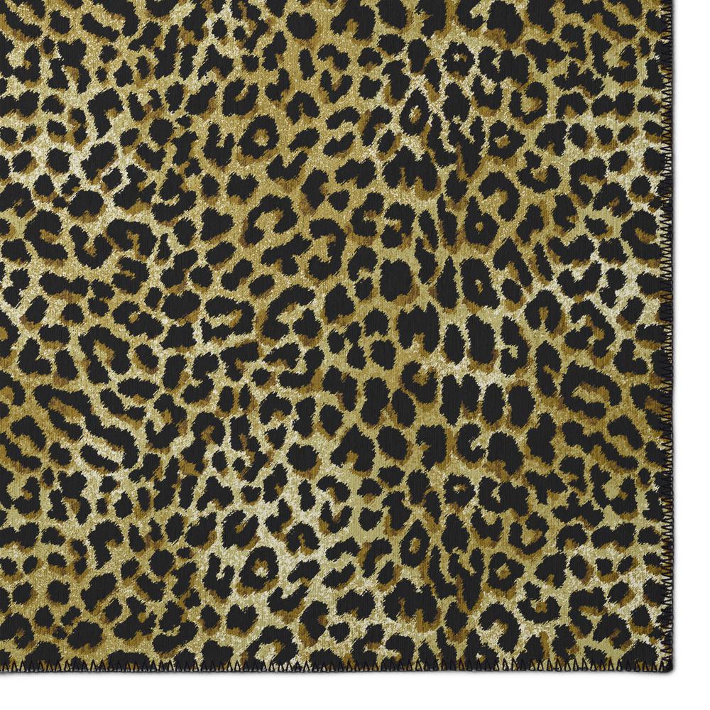 Safari Gilded Animal Animal Print 2'3" x 7'6" Runner Rug Gilded ASF32