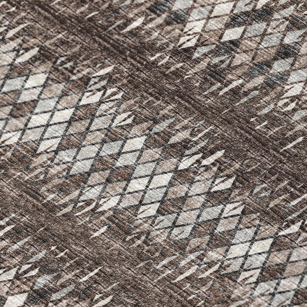 Rylee Brown Transitional Chevron 2'3" x 7'6" Runner Rug Brown ARY35