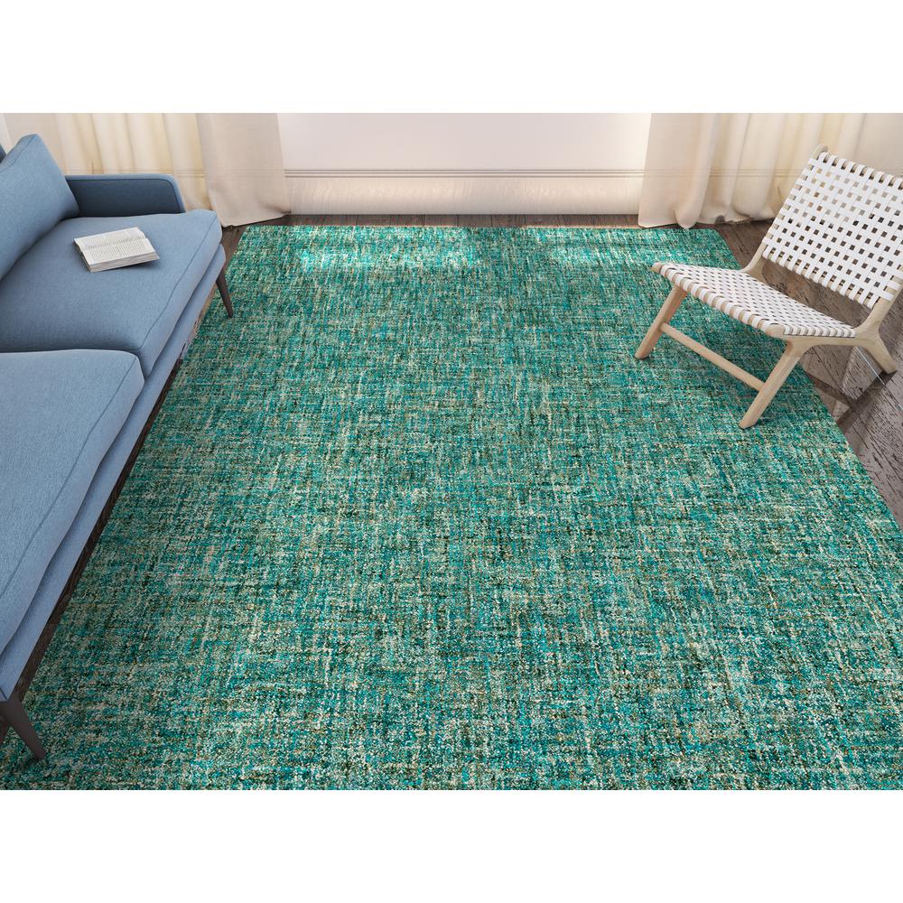 Addison Winslow Active Solid Peacock 9' x 13' Area Rug