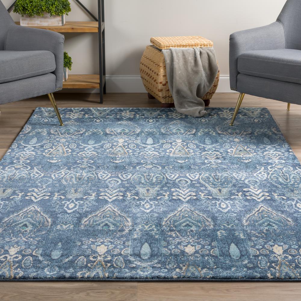 Thurston 46 Blue 5'3"X7'7", Area Rug