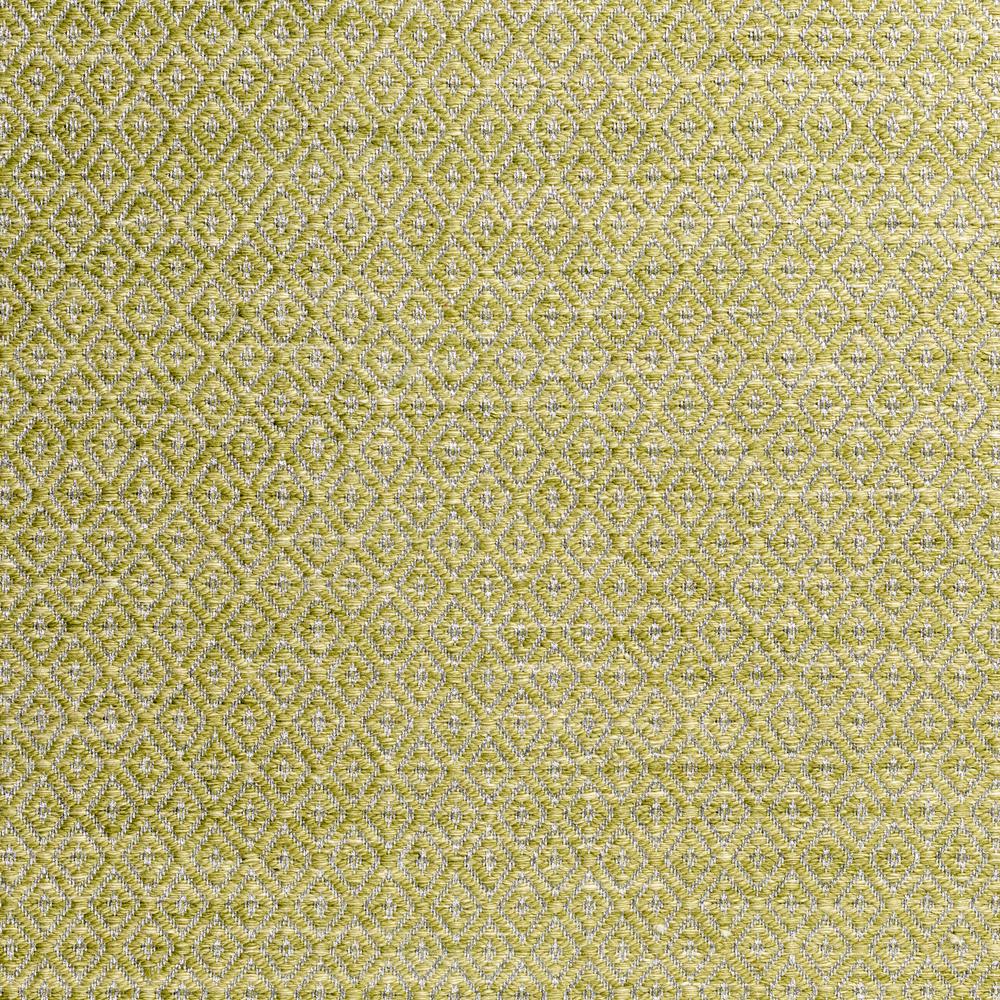 Addison Prism Celery Diamond Flat Weave Wool 2’3" x 7'6" Runner Rug