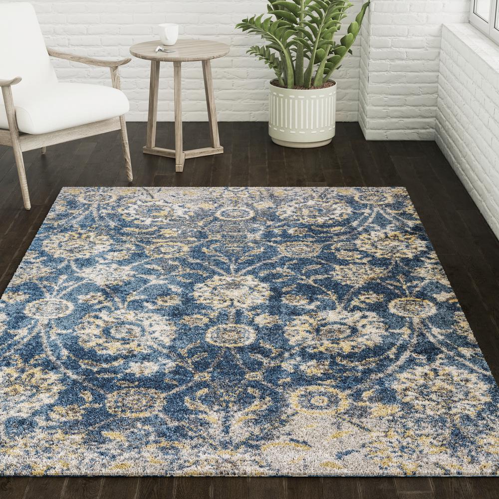 Barkley ABK32BL5X7 Blue, Area Rug