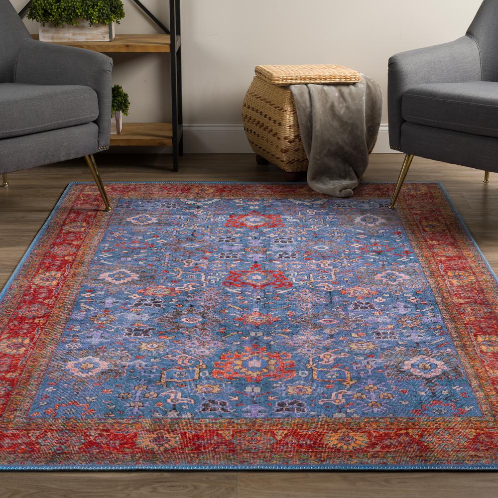 Kensington AKE39BL5X8 Blue, Area Rug