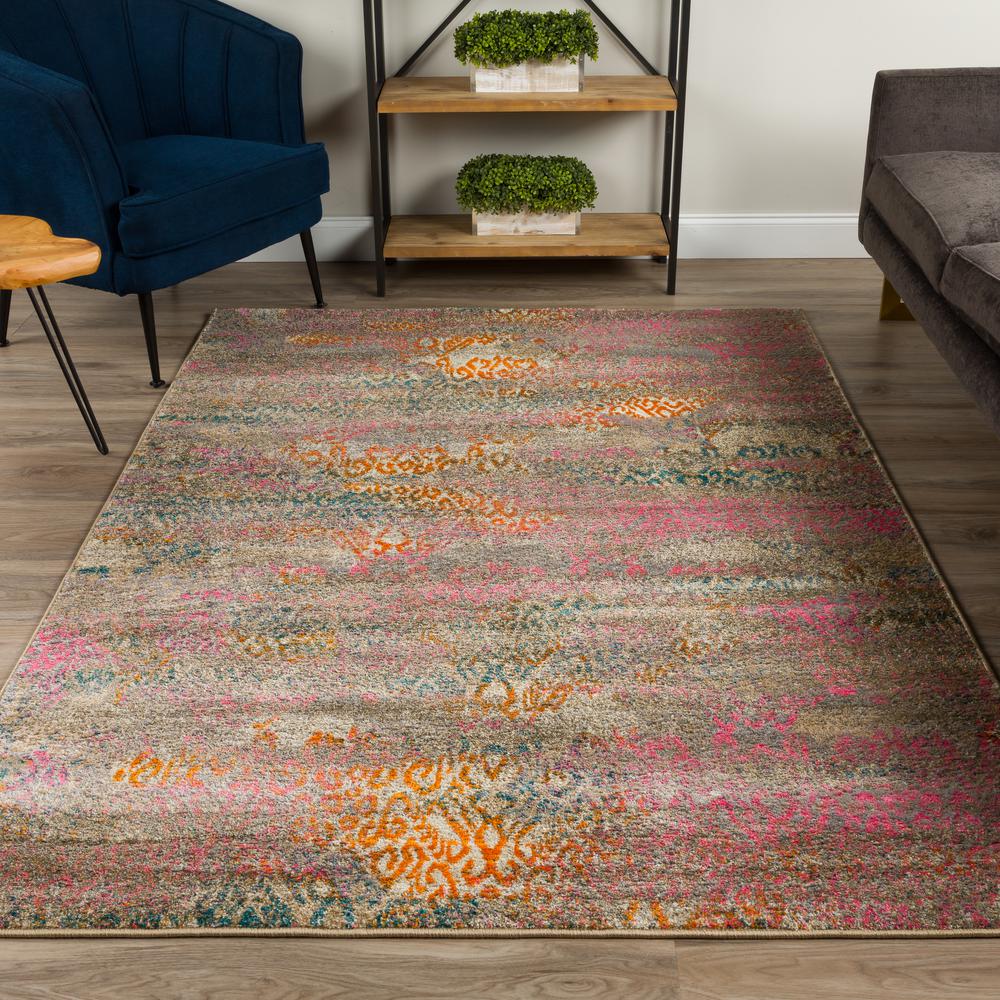 Bria 36 Pink 5'3"X7'7", Area Rug