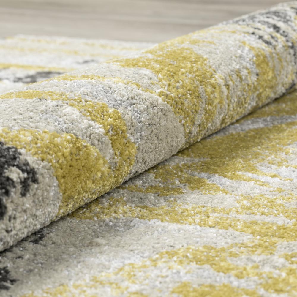 Platinum 38 Yellow 5'3"X7'7", Area Rug