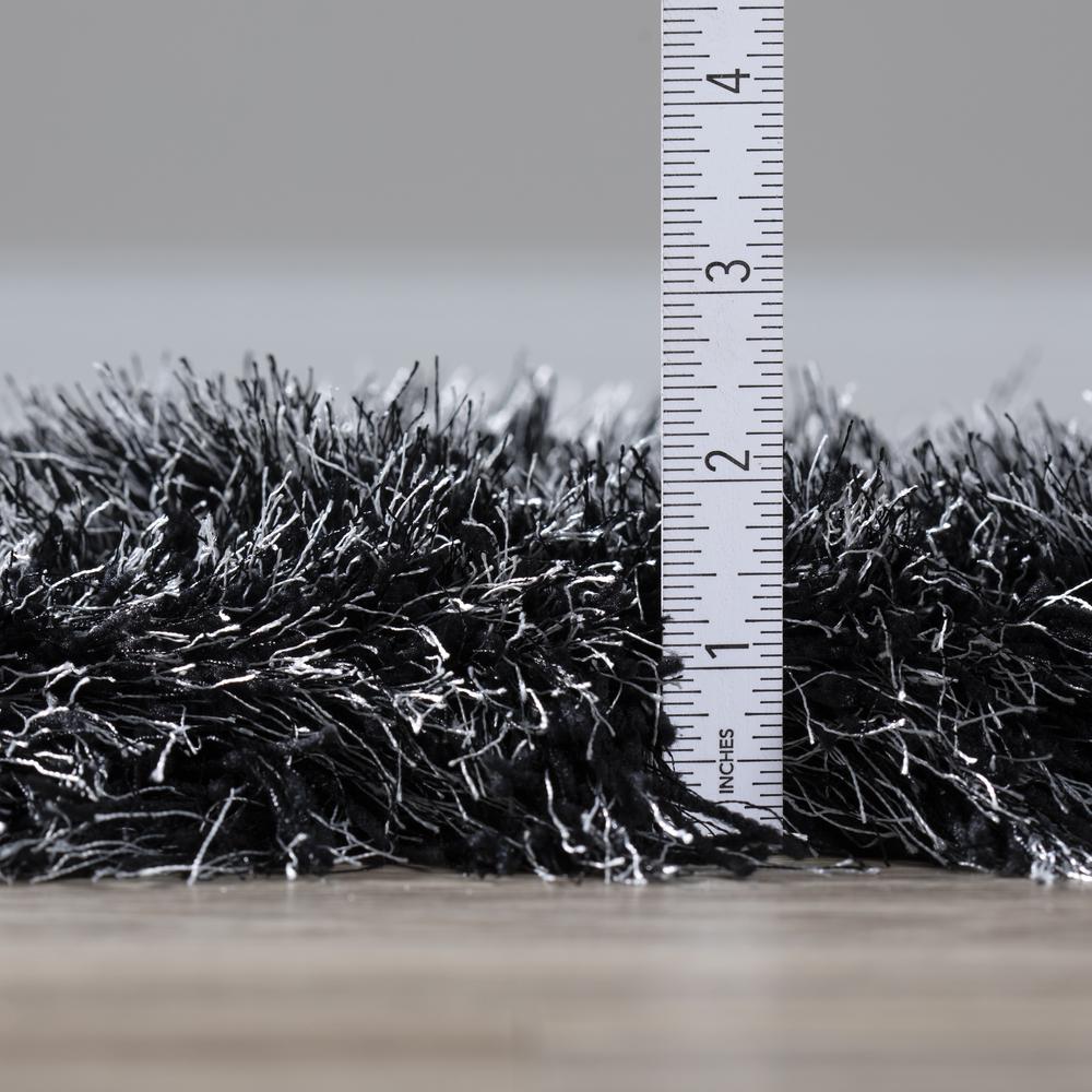 Addison Aurora Deeply Complex Modern Night Shag 2’3" x 7’6" Runner Rug