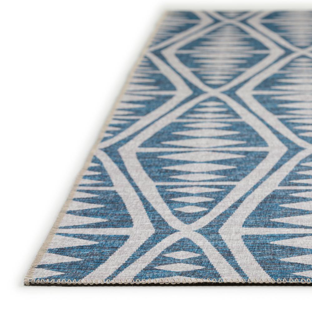 Yuma Blue Southwestern Southwest 10' x 14' Area Rug Blue AYU36