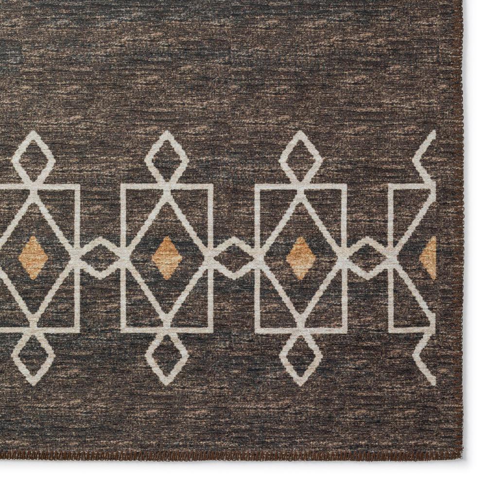 Yuma Brown Transitional Southwest 10' x 14' Area Rug Brown AYU33