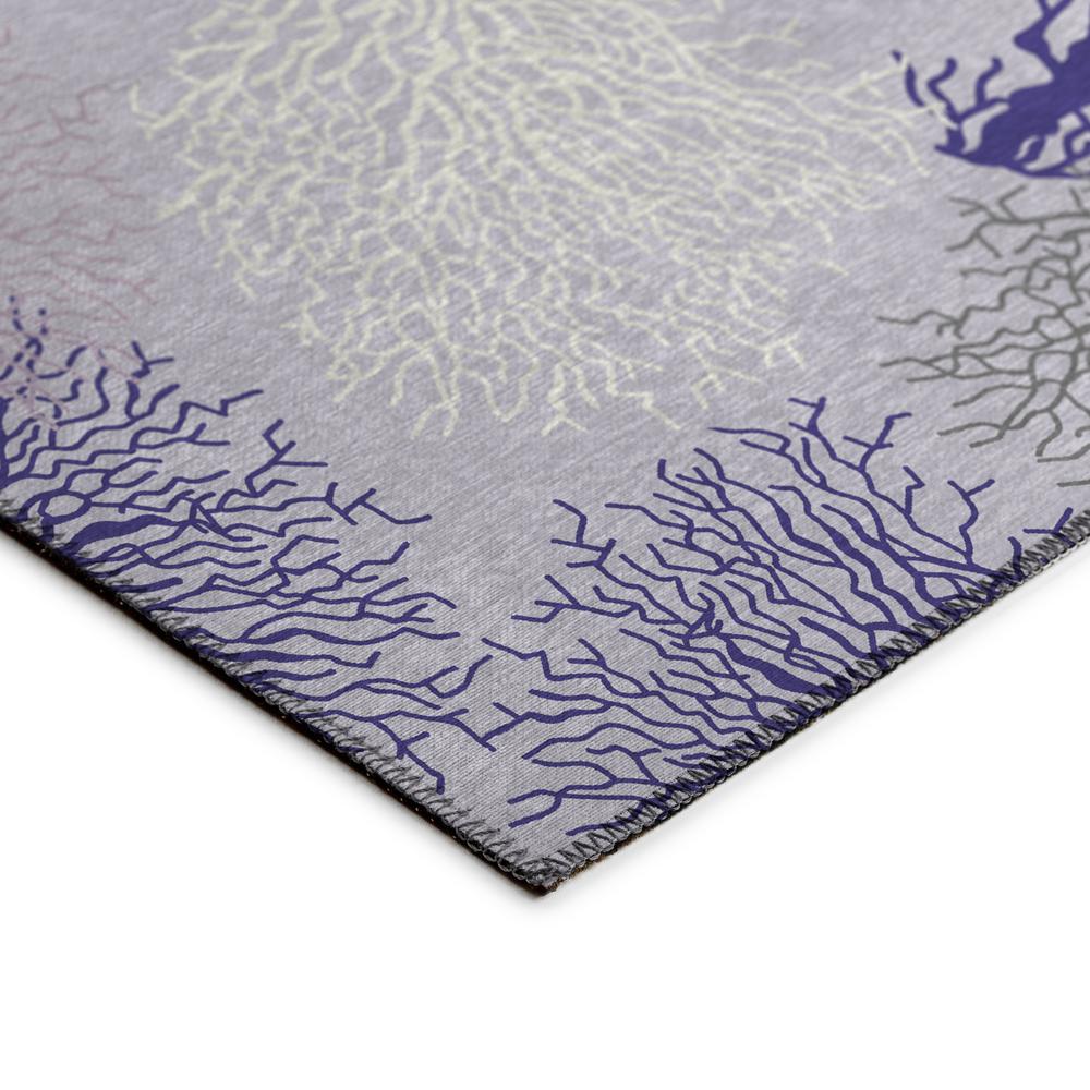Indoor/Outdoor Surfside ASR33 Purple Washable 2'3" x 7'6" Runner Rug