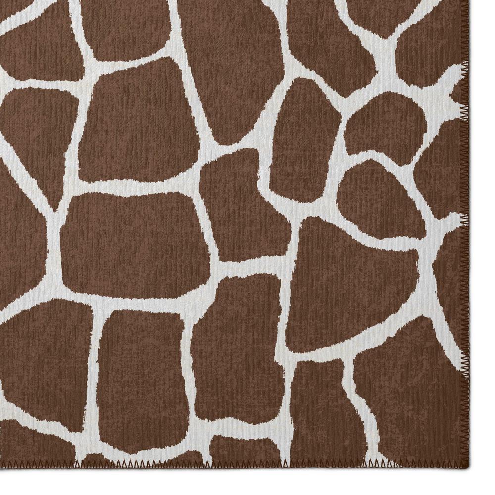 Safari Coffee Animal Animal Print 10' x 14' Area Rug Coffee ASF34