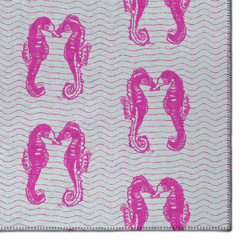 Indoor/Outdoor Surfside ASR45 Pink Washable 2'3" x 7'6" Runner Rug